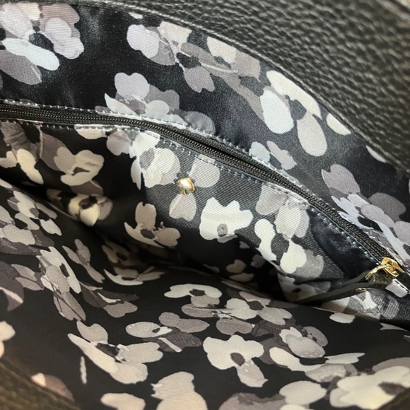 Kate Spade Pebbled Leather 3-Compartment Young Lane Anika Satchel with Gold - Picture 8 of 12